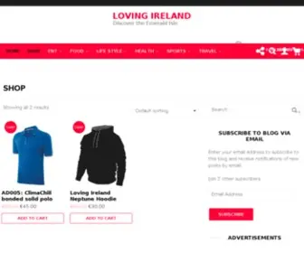 Lovingireland.ie(Loving Ireland) Screenshot