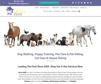 Lovingpaws.ca(Dog walking) Screenshot