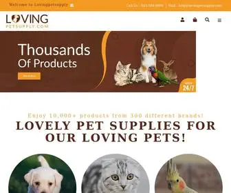 Lovingpetsupply.com(Lovely pet supplies for our loving pets) Screenshot