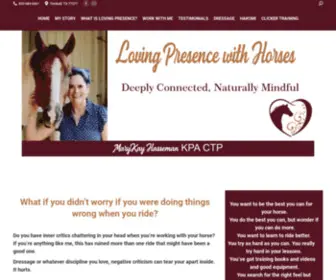 Lovingpresencewithhorses.com(Mary Kay Dressage) Screenshot