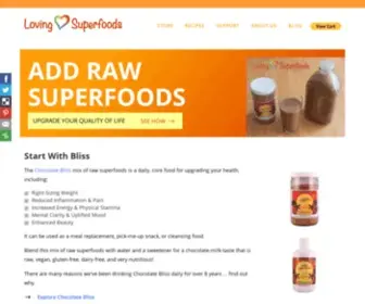 Lovingsuperfoods.com(Loving Superfoods) Screenshot