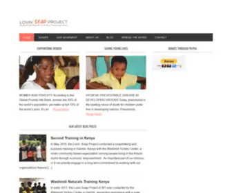 Lovinsoapproject.org(Opportunity through Soapmaking) Screenshot