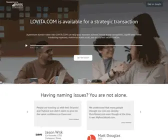 Lovita.com(A unique opportunity to secure for your brand) Screenshot