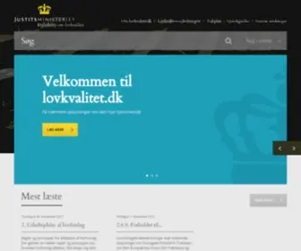 LovKvalitet.dk(Vejledning om lovkvalitet) Screenshot