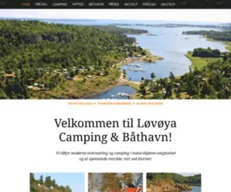 Lovoya-Camping.no(Moderne camping ved Horten) Screenshot