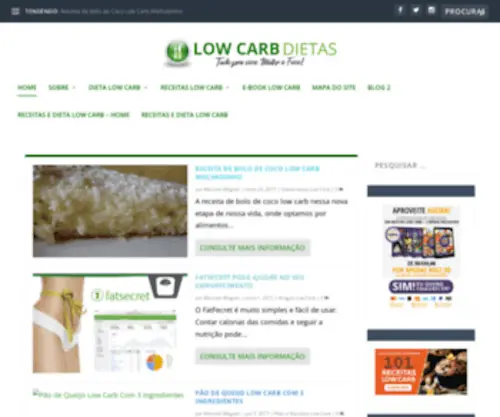 Low-Carbdiet.com(Dieta Low Carb) Screenshot