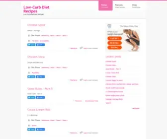 Low-Carbdietrecipes.com(Low-Carb Diet Recipes) Screenshot