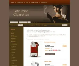 Low-Price-Cigarettes.com(Cheap Cigarettes) Screenshot