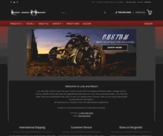 Lowandmean.com(Bolt-on Products for Motorcycle Cruisers) Screenshot