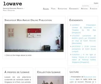 Lowave.com(Innovative Curatorial Projects) Screenshot