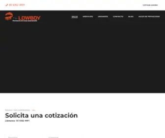 Lowboy.mx(Fletes en Lowboy) Screenshot