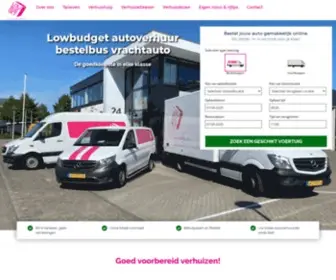 Lowbudgetautoverhuur.nl(Busje huren bij Lowbudget Autoverhuur) Screenshot