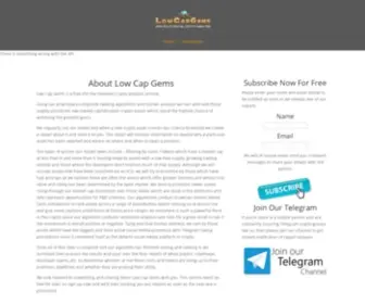 Lowcapgems.com(Low Cap Gems) Screenshot