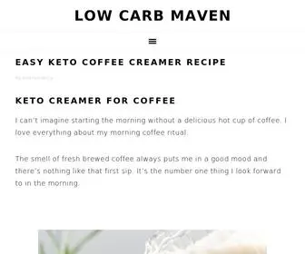 Lowcarbmaven.com(Low Carb Keto Recipes People Love) Screenshot