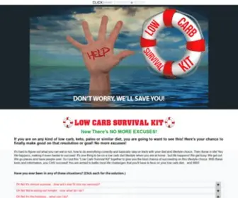 Lowcarbsurvivalkit.com(Low Carb Survival Kit Home) Screenshot