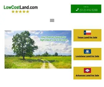 Lowcostland.com(Quality land priced to sell fast) Screenshot