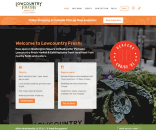 Lowcountryfresh.com(Lowcountry Fresh Market & Cafe) Screenshot