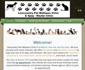 Lowcountrypet.com(Lowcountry Pet Wellness Clinic) Screenshot