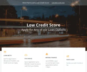 Lowcreditscore.co.za(Low Credit Score Loans) Screenshot