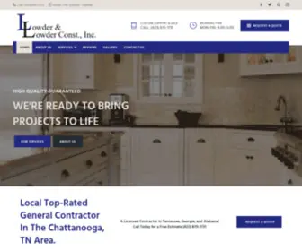 Lowderandlowderconstruction.com(Top Rated General Contractor in Chattanooga) Screenshot