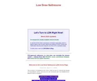 Lowdosenaltrexone.org(The Low Dose Naltrexone Website) Screenshot