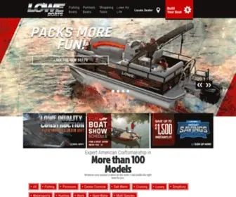 Loweboats.com(Lowe Boats) Screenshot