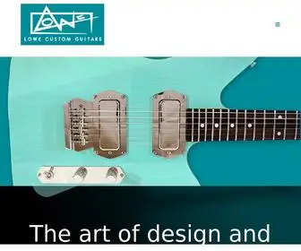 LowecustomGuitars.com(LOWE CUSTOM GUITARS) Screenshot