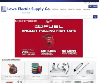 Loweelectric.com(Lowe Electric Supply Co) Screenshot