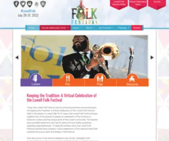 Lowellfolkfestival.org(Keeping the Tradition) Screenshot