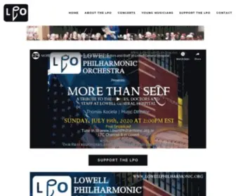 Lowellphilharmonic.org(Lowell Philharmonic Orchestra) Screenshot