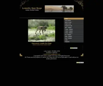 Lowellsgundogs.com(lowellsgundogs) Screenshot