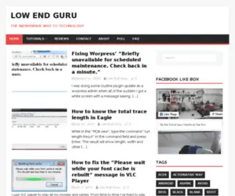 Lowendguru.com(Low End Guru) Screenshot