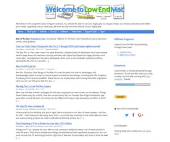 Lowendmac.com(Low End Mac) Screenshot