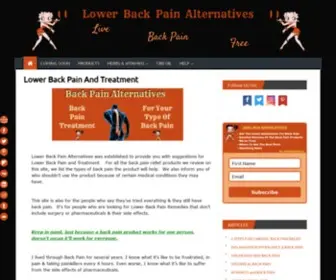 Lowerbackpainalternatives.com(Lower Back Pain and Treatment) Screenshot