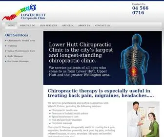 Lowerhuttchiro.co.nz(Lower Hutt Chiropractic Clinic) Screenshot