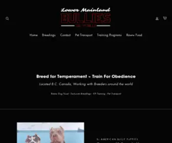 Lowermainlandbullies.ca(Lower Mainland Bullies) Screenshot