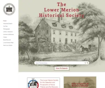 Lowermerionhistory.org(Lower Merion Historical Society) Screenshot