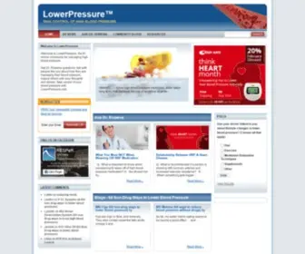 Lowerpressure.com(Take Control of High Blood Pressure) Screenshot