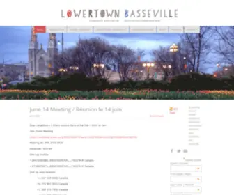 Lowertown-Basseville.ca(My Lowertown) Screenshot