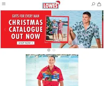 Lowes.com.au(Big Mens Clothing Online) Screenshot