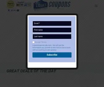 Lowescouponscode.com(Lowe's coupon) Screenshot