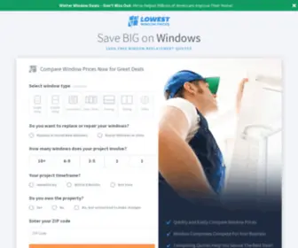 Lowestwindowprices.com(Save BIG on Windows) Screenshot