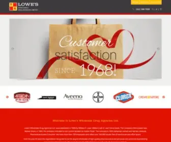 Loweswholesale.com(Wholesale Drug Agencies Ltd) Screenshot