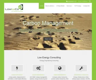 Lowexco.com(Low Exergy Consulting) Screenshot