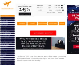 Lowfarescalendar.com(United States) Screenshot