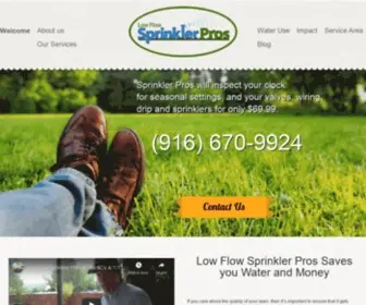 Lowflowsprinklerpros.com(Low Flow Sprinkler Pros) Screenshot