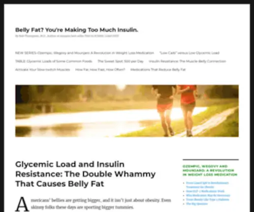 Lowglycemicload.com(You're Making Too Much Insulin) Screenshot