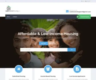 Lowincomehousing.us(Low Income Housing and Apartments) Screenshot