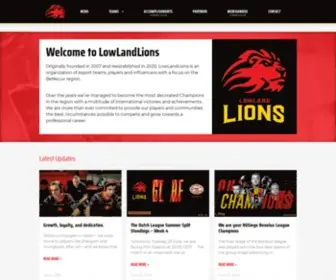 Lowlandlions.com(Esports) Screenshot