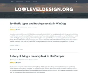 Lowleveldesign.org(Software tracing) Screenshot